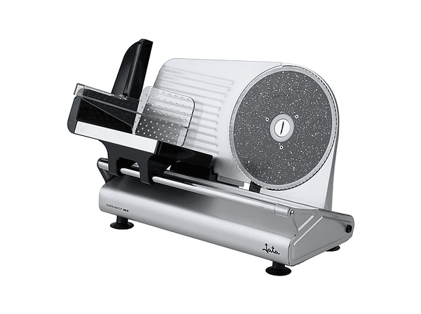 Cortafiambres Jata JECF1054 200W Regulador de Corte de Precisión de 0 a 15 mm Base Antideslizante Cuchilla INOX Stonite 22cm Plata
