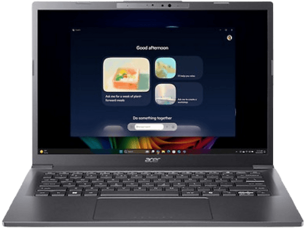 Portátil Acer Aspire 14 AI A14-52M-780L Copilot+ PC 14 WUXGA Intel® Core™ Ultra 7 258V 48 TOPS 32GB RAM 1TB SSD Arc™ Onboard Graphics W 11