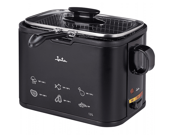 Freidora Jata FR5600 Potencia 1000 W Capacidad 1.3 l Cuba antiadherente Negro