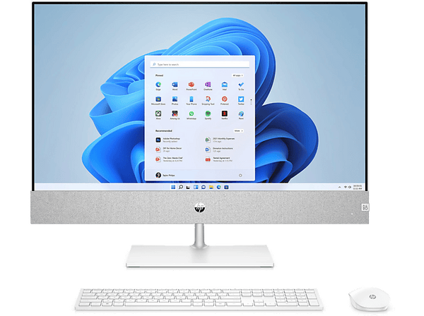 All in one HP Pavilion 27-ca2009ns 23.8 Full HD Intel® Core™ i7-13700T 16GB RAM 1TB SSD GTX 1650 W11 H Blanco