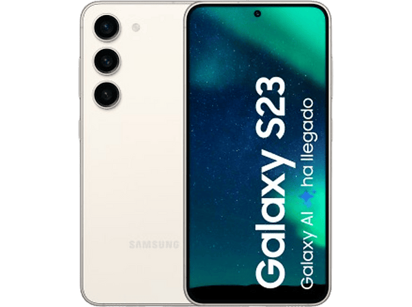 Móvil Samsung Galaxy S23 5G Cotton White 256GB 8GB RAM 6.1 FHD+ Qualcomm Snapdragon 3900mAh Android 13