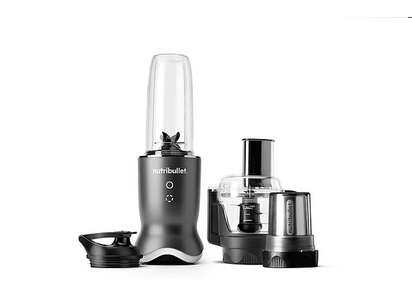 Licuadora nutribullet Ultra Plus+ Sistema 3 en 1 compacto 1200 W 0.9 l Procesador de alimentos Molinillo Batidora Gris oscuro