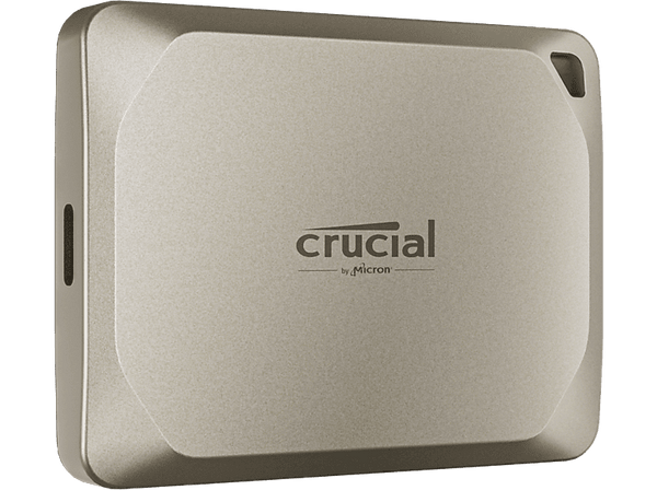 Disco duro SSD externo 2 TB Crucial X9 Pro for Mac Portable SSD Velocidad de lectura y escritura 1050 MB/s Plug-and-Play Beige