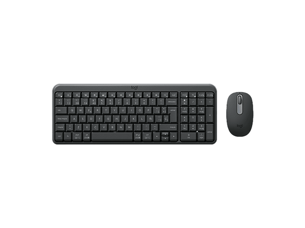 Pack Teclado + Ratón Logitech MK250 Inalámbrico Bluetooth Autonomía 12 meses Ambidiestro Windows/Mac/Chrome Resistente a salpicaduras Negro