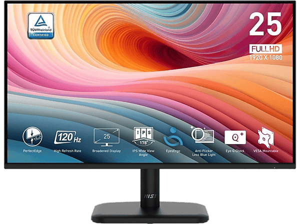 Monitor MSI PRO MP251L E2 24.5 Full-HD 120 Hz 1 ms MPRT 4 ms GtG IPS Adaptive Sync Negro