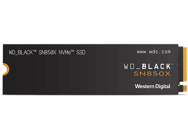 Disco duro SSD interno 8TB Western Digital WD_BLACK SN850X NVMe SSD Hasta 7200 MB/s lectura M.2 2280 Negro