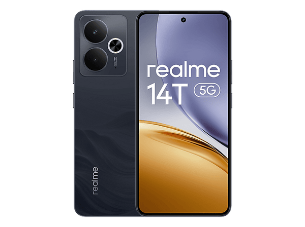 Móvil realme 14T 5G Black 256 GB 8 GB 6.67 AMOLED 120 Hz Dimensity 6300 6000 mAh