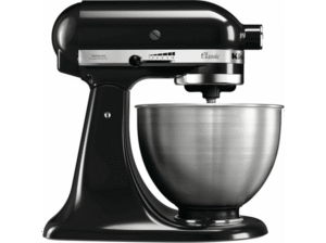 [❤️❤️❤️] Robot de cocina KitchenAid 5K45SSEOB Amasador Batidor 4.3 L 275 W Negro [17421]